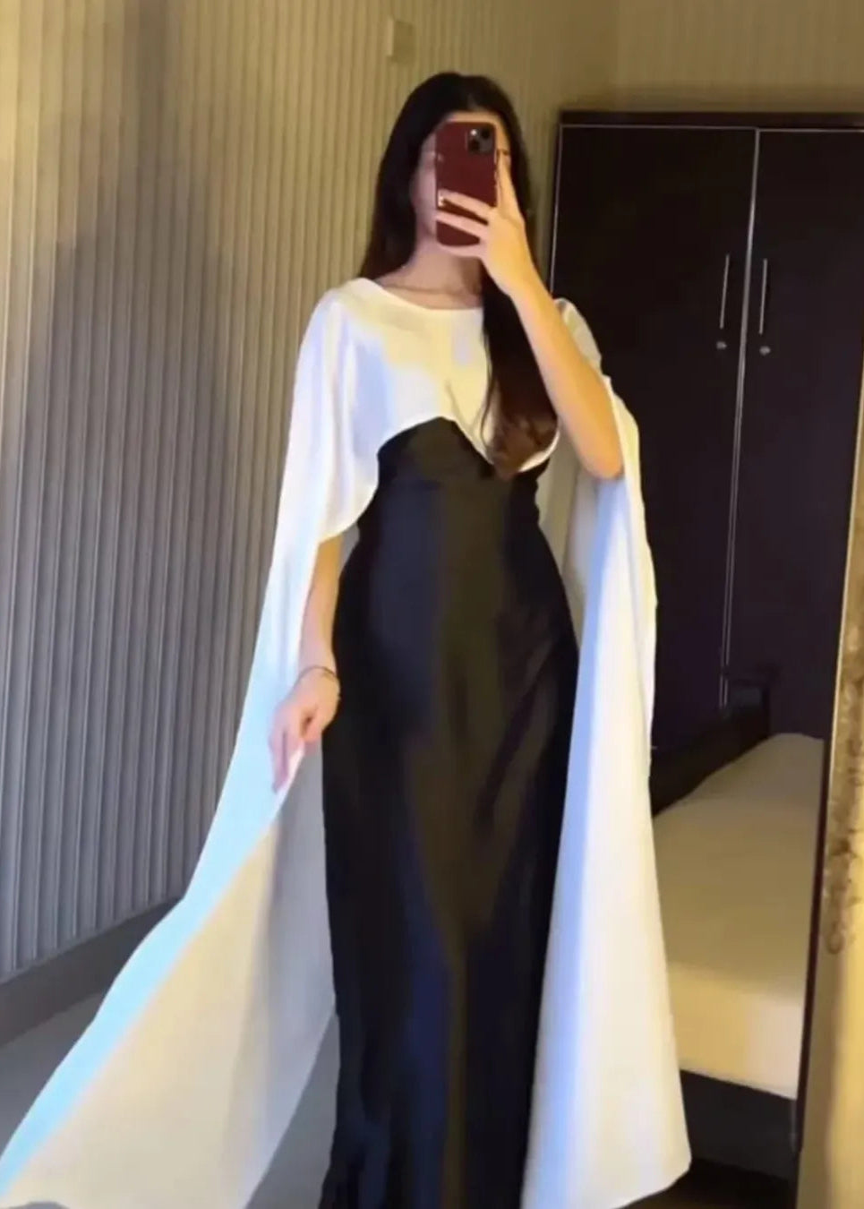 Royal Grace Cape Shawl Dress - Shiwani Apparels