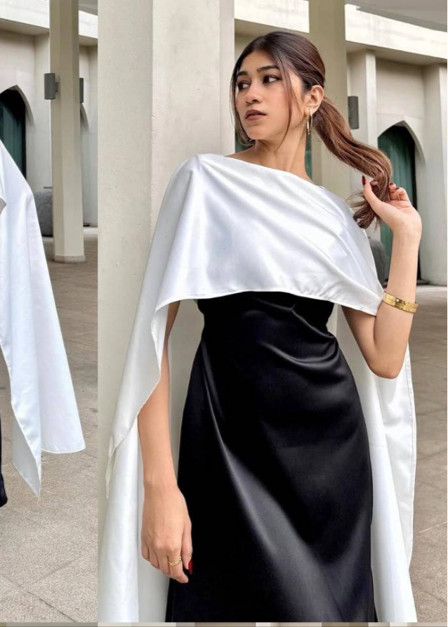 Royal Grace Cape Shawl Dress