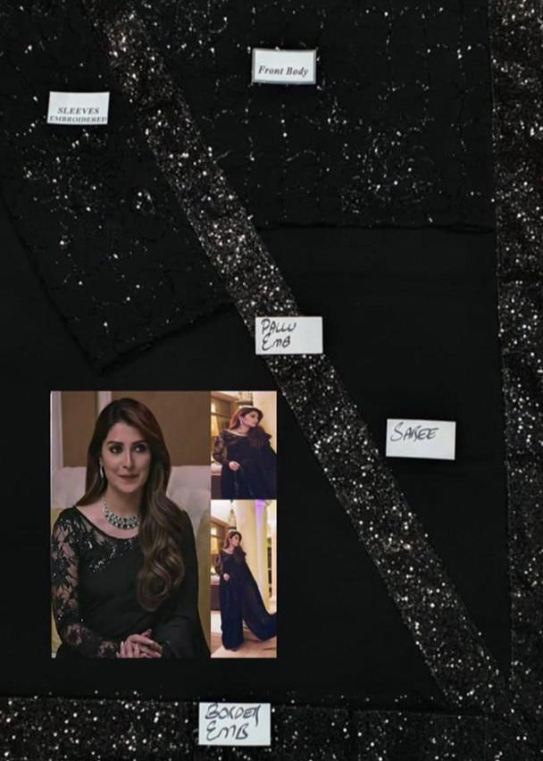 Ayeza Khan chiffon - Shiwani Apparels