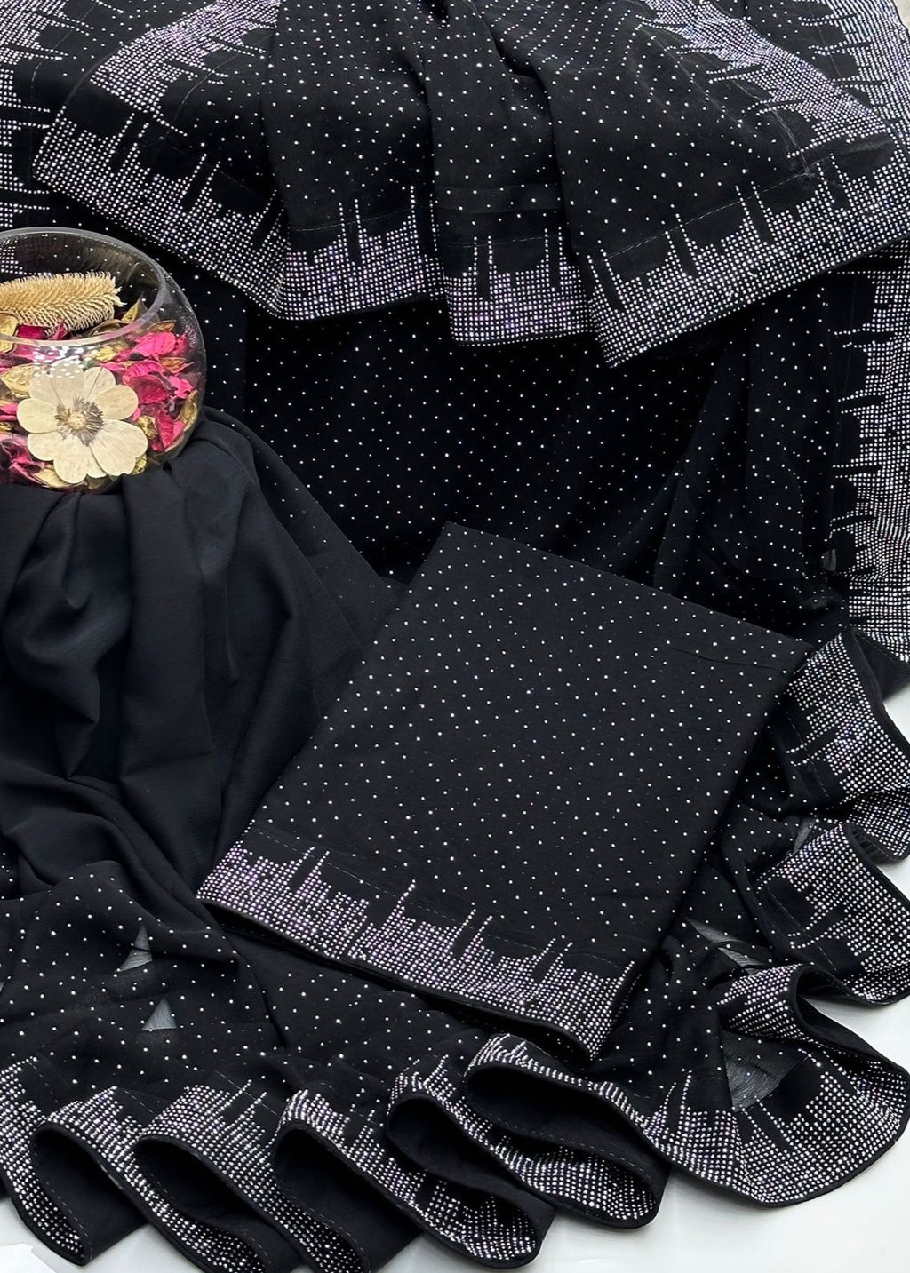 Chiffon nug saree - Shiwani Apparels