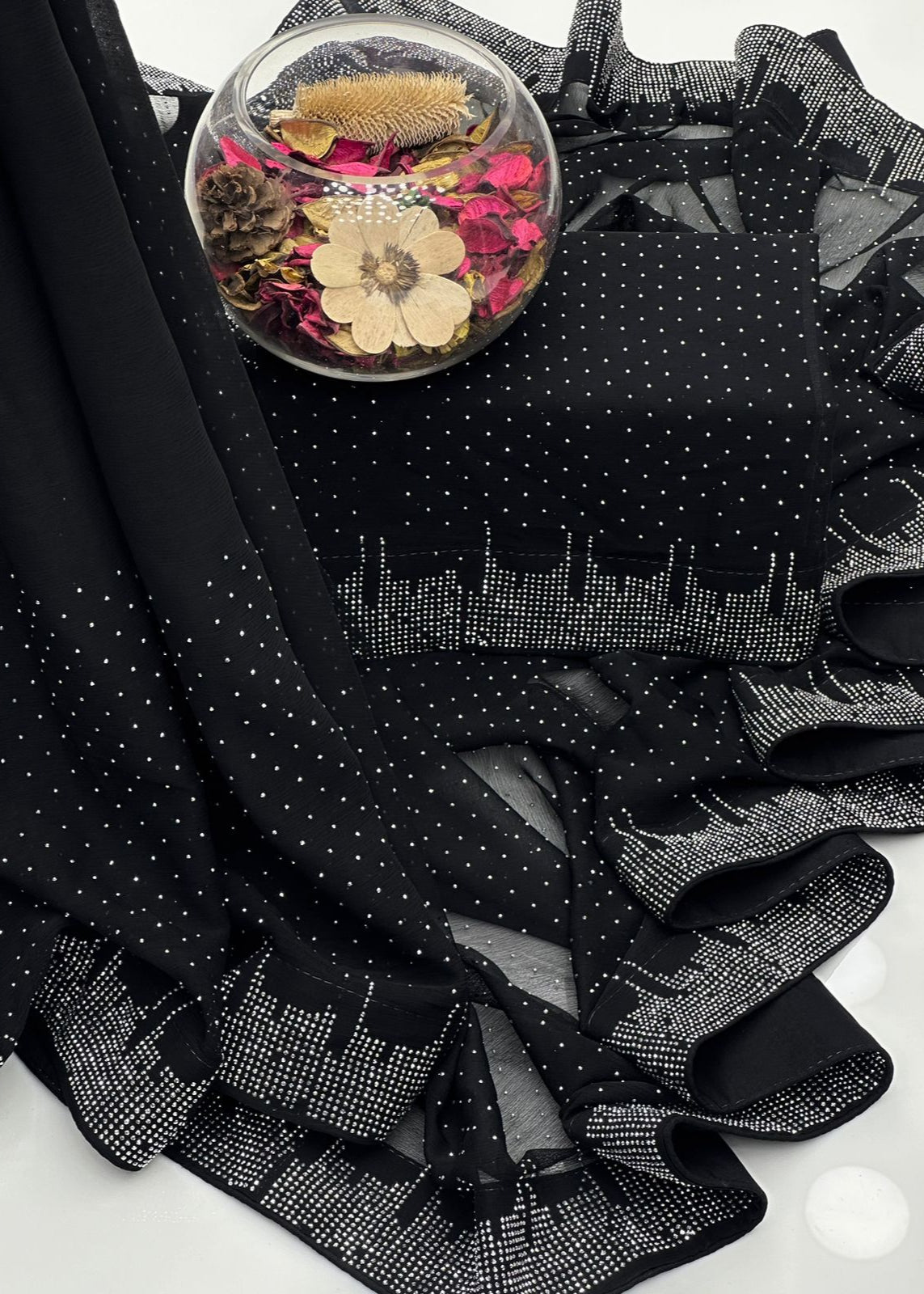 Chiffon nug saree - Shiwani Apparels