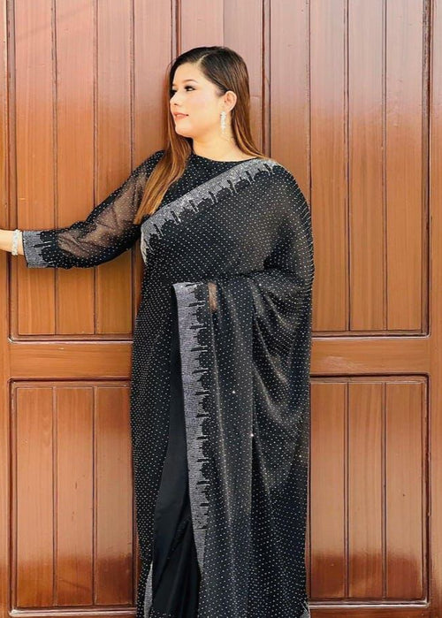 Chiffon nug saree - Shiwani Apparels