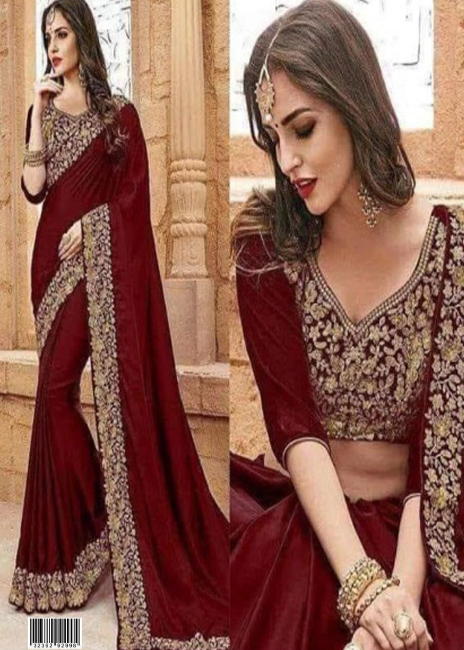 Indian chiffon style saree - Shiwani Apparels