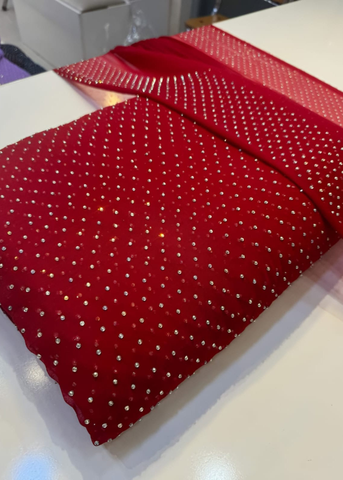 Diamond Stone Stitch Chiffon Suit - Shiwani Apparels