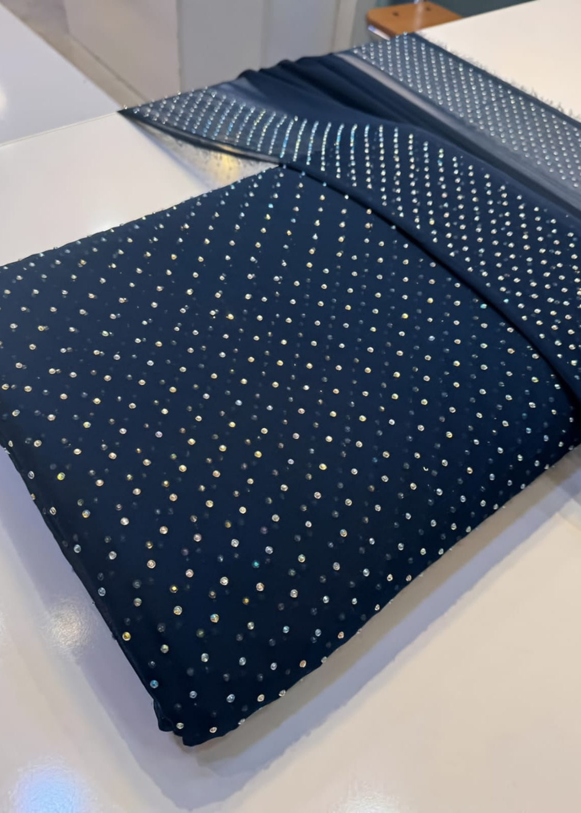 Diamond Stone Stitch Chiffon Suit - Shiwani Apparels