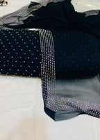 Diamond Stone Stitch Chiffon Suit - Shiwani Apparels