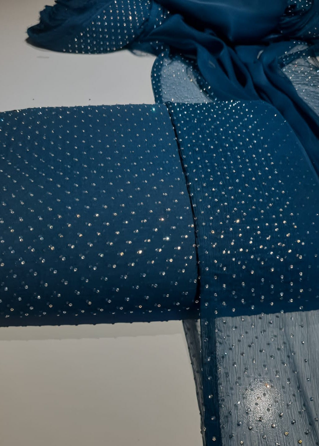 Diamond Stone Stitch Chiffon Suit - Shiwani Apparels