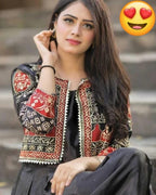 Embroidered Koti & Silk Maxi 2Piece Set