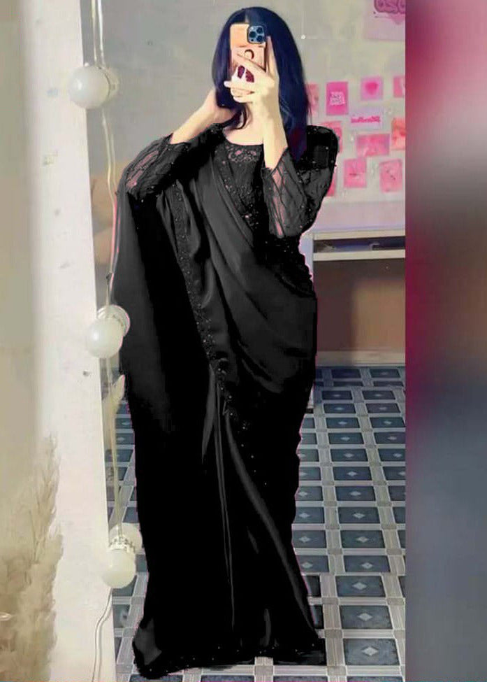 Pearl Sequence Silk Saree