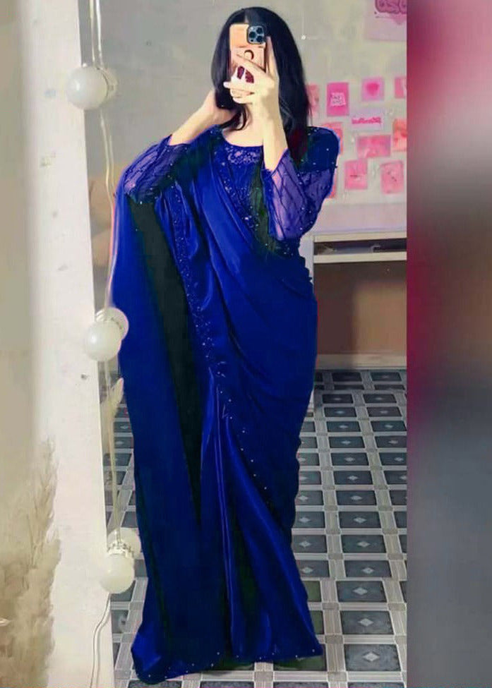 Pearl Sequence Silk Saree