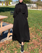 Urban Utility Fleece Two-Piece Dress & Zip Jacket Set