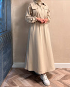 Urban Utility Fleece Two-Piece Dress & Zip Jacket Set