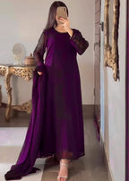 Elegant Flow Chiffon Maxi 50" Length - Shiwani Apparels