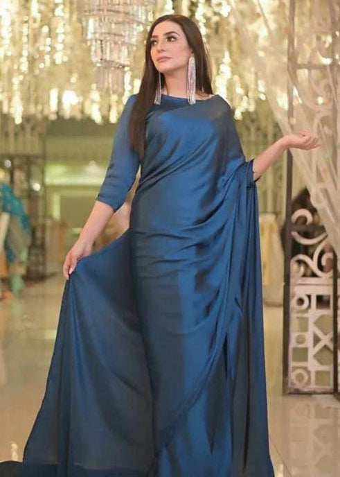 Simple Casual Saree - Shiwani Apparels