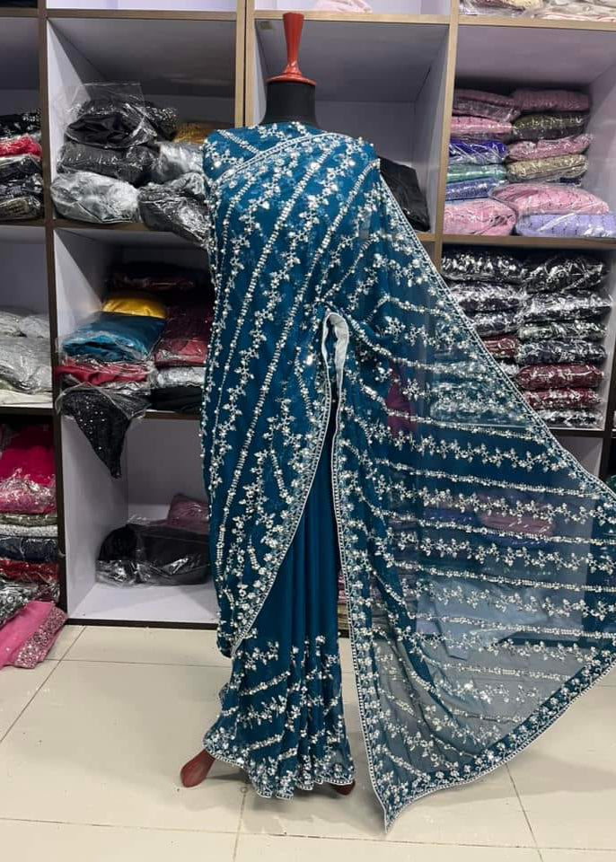 Hania Amir Saree - Shiwani Apparels