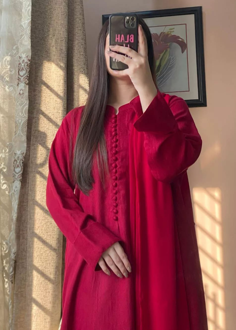 Royal Grace – 3PC Long Shirt Dress - Shiwani Apparels