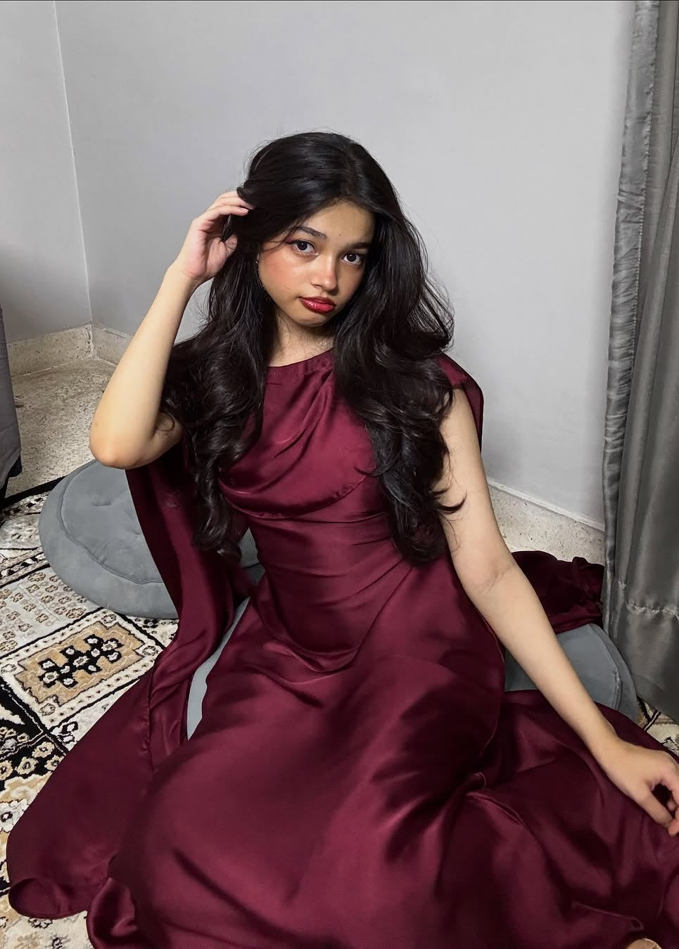 Royal Grace Cape Shawl Dress - Shiwani Apparels