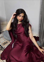 Royal Grace Cape Shawl Dress - Shiwani Apparels