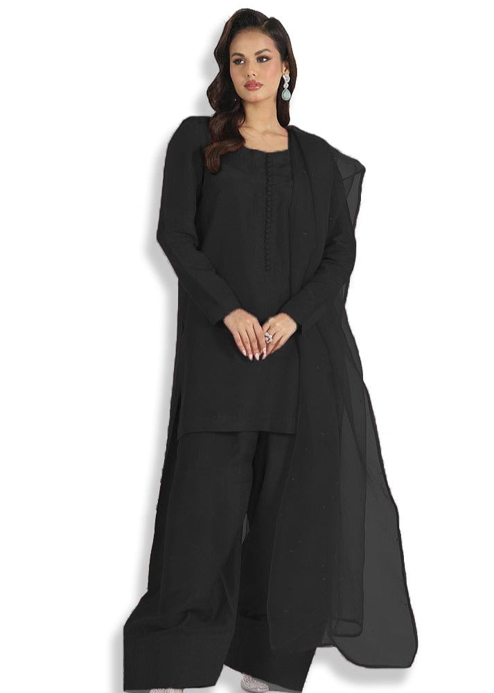 Regal Farshi Silk Ensemble (Stitched) - Shiwani Apparels