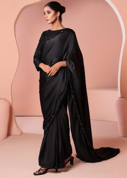 Shamoz Unstitched Silk Saree
