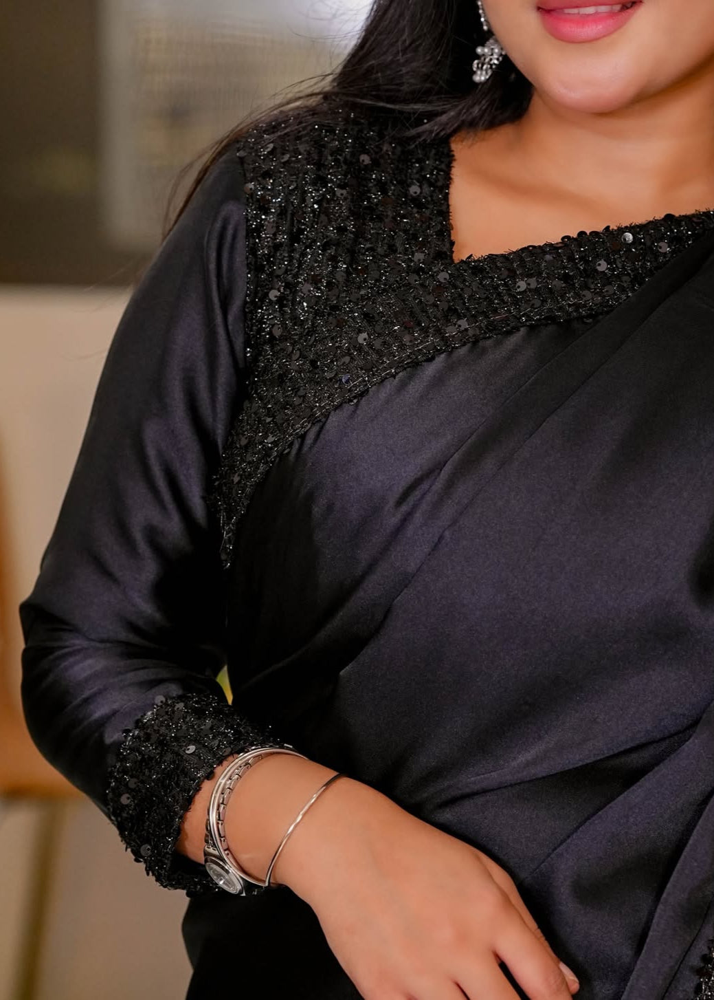 Shamoz Silk Saree  Ready to Wear Elegance