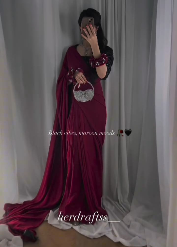 Premium Shamoz Silk Saree Ready to Wear Elegance