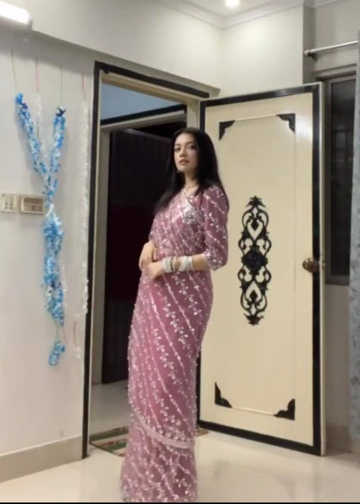 Hania Amir Stiched Saree