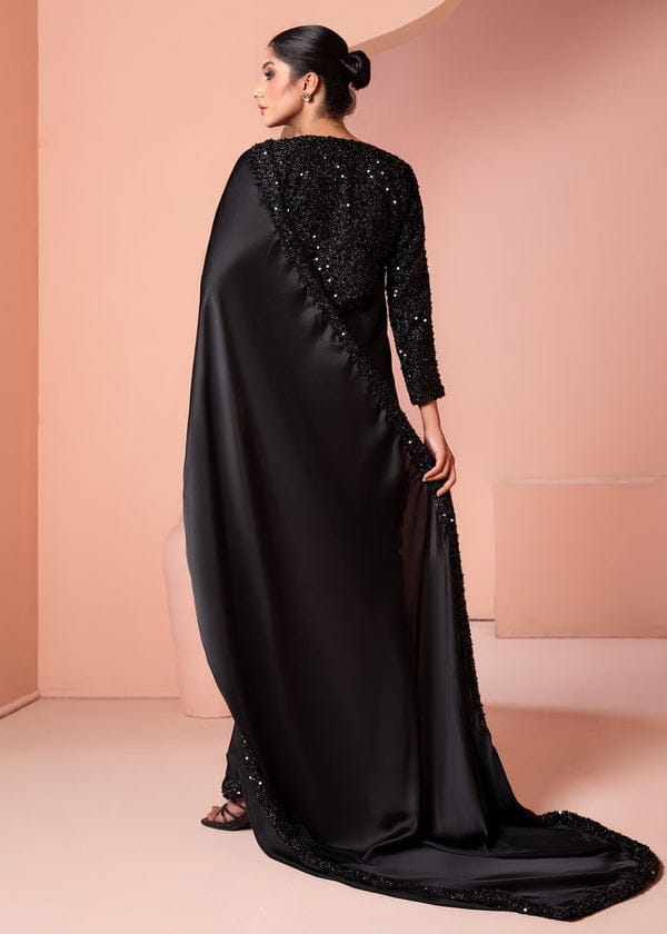 Shamoz Silk Ready to Wear Saree with Sequin Border