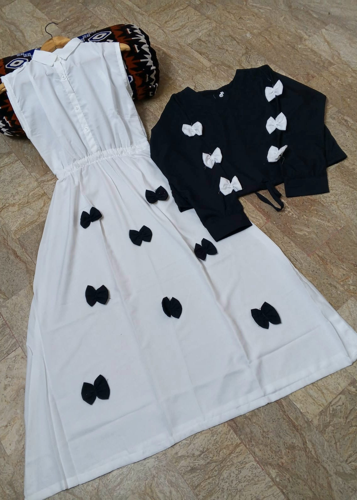 Elegant Bow Maxi 2PC Party Wear Set for Women | Chic Formal Dress