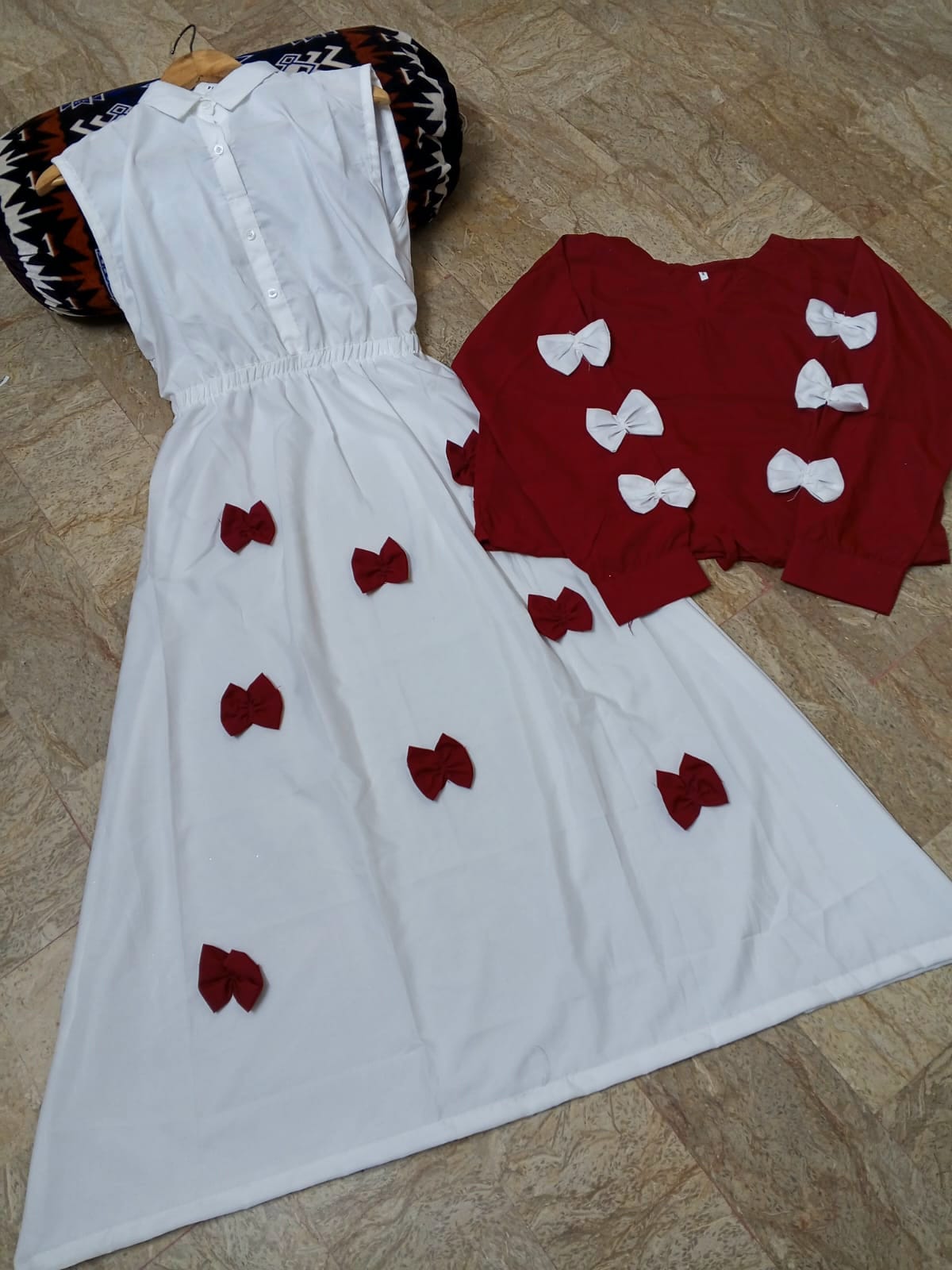 Elegant Bow Maxi 2PC Party Wear Set for Women | Chic Formal Dress