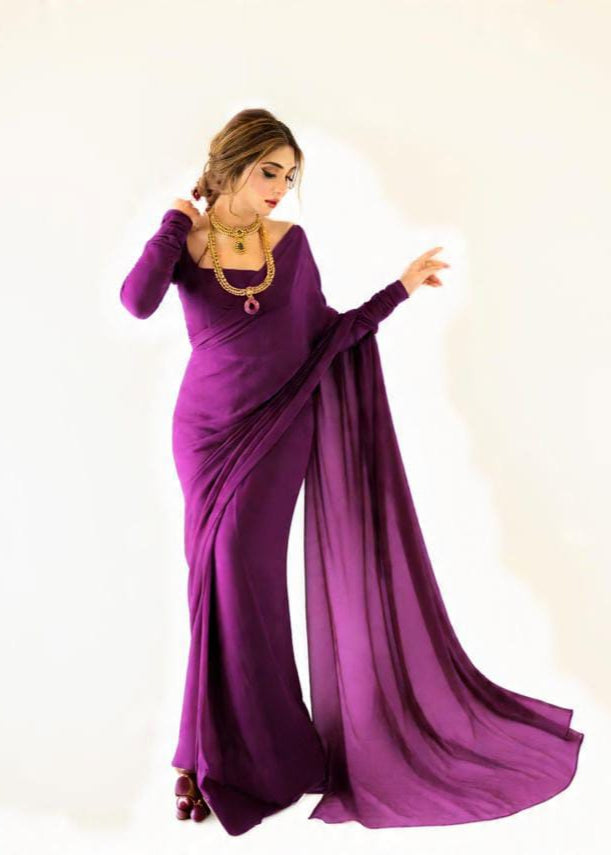 Chiffon Saree - Shiwani Apparels